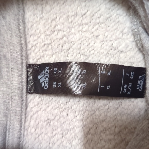 Adidas Badge of Sport Two-Tone Hoodie Men's Size XL Used Excellent MSRP $59.99 - Picture 5 of 6